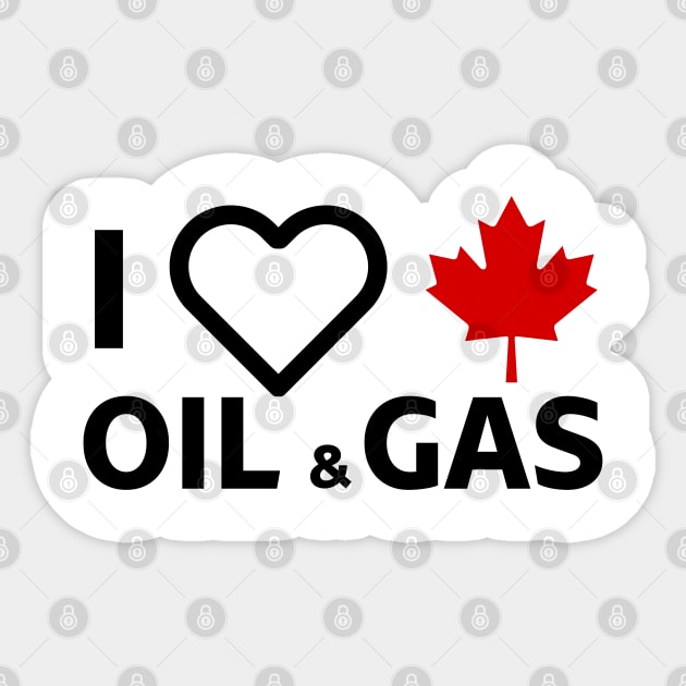 I Love Canadian Oil & Gas Sticker by StarMa